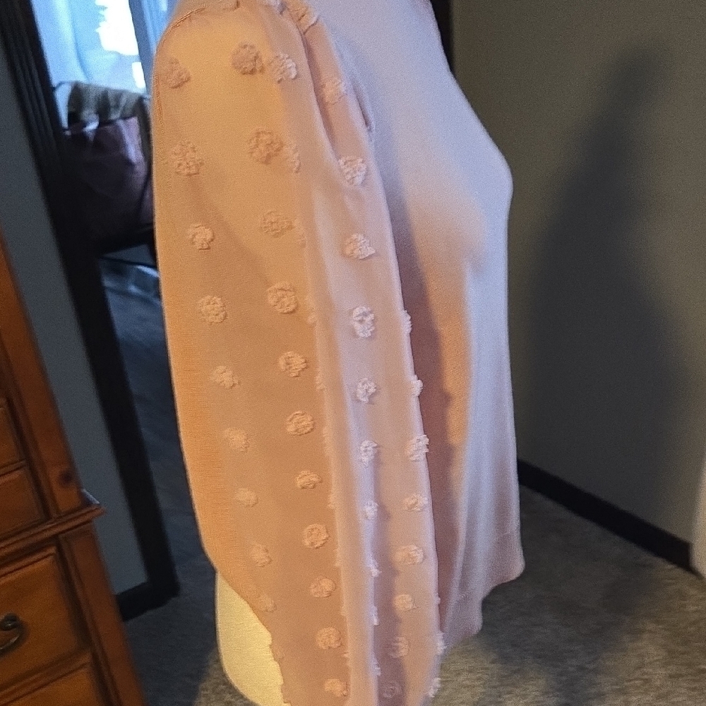 Pink Ruffled Long Sleeve Sweater - Picture 3 of 7